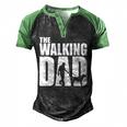 Best For Fathers Day 2022 The Walking Dad Men's Henley Raglan T-Shirt Black Green