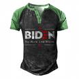 Biden Pay More Live Worse Anti Biden Men's Henley Shirt Raglan Sleeve 3D Print T-shirt Black Green