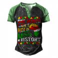 Black History Month One Month Cant Hold Our History Men's Henley Shirt Raglan Sleeve 3D Print T-shirt Black Green
