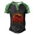 Desantis Escape To Florida Great Gift Men's Henley Shirt Raglan Sleeve 3D Print T-shirt Black Green