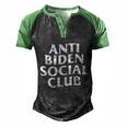 Funny Anti Biden Anti Biden Social Club Men's Henley Shirt Raglan Sleeve 3D Print T-shirt Black Green