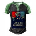 Funny Anti Biden Donald Trump Let’S Go Brandon Men's Henley Shirt Raglan Sleeve 3D Print T-shirt Black Green