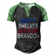 Funny Anti Biden Empty Shelves Joe Lets Go Brandon Funny Anti Biden Men's Henley Shirt Raglan Sleeve 3D Print T-shirt Black Green