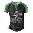 Funny Anti Biden Everything Woke Turns To Shit Funny Trump V2 Men's Henley Shirt Raglan Sleeve 3D Print T-shirt Black Green