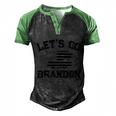 Funny Anti Biden Fjb Lets Go Brandon Funny Political Lets Go Brandon Men's Henley Shirt Raglan Sleeve 3D Print T-shirt Black Green