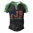 Funny Anti Biden Flag Lets Go Brandon Essential Men's Henley Shirt Raglan Sleeve 3D Print T-shirt Black Green