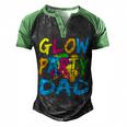 Glow Party Clothing Glow Party T  Glow Party Dad  V2 Men's Henley Shirt Raglan Sleeve 3D Print T-shirt Black Green