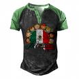 Hispanic Heritage Month  Mexico Pride Mexican Flag Kids  Men's Henley Shirt Raglan Sleeve 3D Print T-shirt Black Green