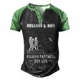 Husband And Wife - Fishing Partners Men's Henley Shirt Raglan Sleeve 3D Print T-shirt Black Green