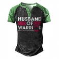 Husband Of A Warrior Breast Cancer Awareness Pink   Men's Henley Shirt Raglan Sleeve 3D Print T-shirt Black Green