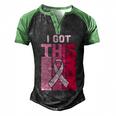 I Got This Pink Ribbon Breast Caner Men's Henley Shirt Raglan Sleeve 3D Print T-shirt Black Green