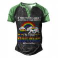 If Your Parents Arent Accepting Im Dad Now Of Identity Gay  Men's Henley Shirt Raglan Sleeve 3D Print T-shirt Black Green