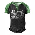 Let Her Eat Men's Henley Shirt Raglan Sleeve 3D Print T-shirt Black Green
