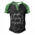 Make Heaven Crowded Funny Christian Easter Day Religious Funny Gift Men's Henley Shirt Raglan Sleeve 3D Print T-shirt Black Green