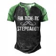 Mens Funny  For Fathers Day Fantachetic Stepdaddy Family  Men's Henley Shirt Raglan Sleeve 3D Print T-shirt Black Green