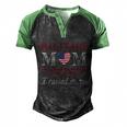 Military Mom I Raised My Hero America Gift American Armed Forces Gift Men's Henley Shirt Raglan Sleeve 3D Print T-shirt Black Green