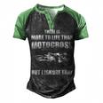 More To Life Then Motocross Men's Henley Shirt Raglan Sleeve 3D Print T-shirt Black Green