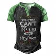 One Month Cant Hold Our History African Black History Month 2 Men's Henley Shirt Raglan Sleeve 3D Print T-shirt Black Green