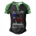 Patriot Day 911 We Will Never Forget Tshirtall Gave Some Some Gave All Patriot V2 Men's Henley Shirt Raglan Sleeve 3D Print T-shirt Black Green