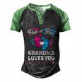 Pink Or Blue Grandma Loves You Gift Gender Reveal Cool Gift Men's Henley Shirt Raglan Sleeve 3D Print T-shirt Black Green