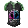 Pregnancy Announcet Mom 2021 Pink Or Blue Mommy Loves You Cool Gift Men's Henley Shirt Raglan Sleeve 3D Print T-shirt Black Green