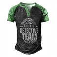 Private Detective Team Spy Investigator Observation Cute Gift Men's Henley Shirt Raglan Sleeve 3D Print T-shirt Black Green
