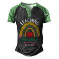 Teaching 2Nd Grade On Twosday 2Gift22gift22 Date Cute 2022 Teacher Gift Men's Henley Shirt Raglan Sleeve 3D Print T-shirt Black Green
