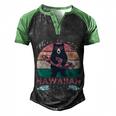 This Is My Hawaiian Cool Gift Men's Henley Shirt Raglan Sleeve 3D Print T-shirt Black Green