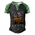 Tokyo Route Drag Racing Japanese Import Car Funny Car Guy Men's Henley Shirt Raglan Sleeve 3D Print T-shirt Black Green