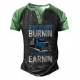Truck Driver Funny Trucker Semicute Gifttrailer Truck Gift Men's Henley Shirt Raglan Sleeve 3D Print T-shirt Black Green