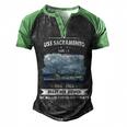 Uss Sacramento Aoe Men's Henley Shirt Raglan Sleeve 3D Print T-shirt Black Green