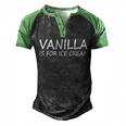 Vanilla Is For Ice Cream Men's Henley Shirt Raglan Sleeve 3D Print T-shirt Black Green