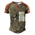 Best Trucking Dad Ever Big Rig Trucker Truck Driver Gift Men's Henley Shirt Raglan Sleeve 3D Print T-shirt Brown Orange