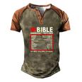 Bible Emergency Numbers Funny Christian Bible V2 Men's Henley Shirt Raglan Sleeve 3D Print T-shirt Brown Orange