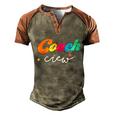 Coach Crew Instructional Coach Reading Career Literacy Pe Gift V3 Men's Henley Shirt Raglan Sleeve 3D Print T-shirt Brown Orange