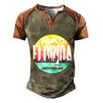 Desantis Escape To Florida Gift V3 Men's Henley Shirt Raglan Sleeve 3D Print T-shirt Brown Orange