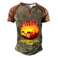 Desantis Escape To Florida Gift V4 Men's Henley Shirt Raglan Sleeve 3D Print T-shirt Brown Orange