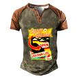 Desantis Escape To Florida The Lockdown Libs Both Sides Gift Men's Henley Shirt Raglan Sleeve 3D Print T-shirt Brown Orange