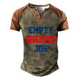 Funny Anti Biden Empty Shelves Joe Republican Anti Biden Design Men's Henley Shirt Raglan Sleeve 3D Print T-shirt Brown Orange