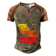 I Cant Be Held Responsible What My Face Does When You Talk V2 Men's Henley Shirt Raglan Sleeve 3D Print T-shirt Brown Orange