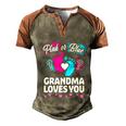 Pink Or Blue Grandma Loves You Gift Gender Reveal Cool Gift Men's Henley Shirt Raglan Sleeve 3D Print T-shirt Brown Orange
