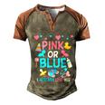 Pink Or Blue I Already Love You Matching Gender Reveal Party Funny Gift Men's Henley Shirt Raglan Sleeve 3D Print T-shirt Brown Orange
