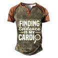 Private Detective Crime Investigator Finding Evidence Gift Men's Henley Shirt Raglan Sleeve 3D Print T-shirt Brown Orange