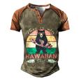 This Is My Hawaiian Cool Gift Men's Henley Shirt Raglan Sleeve 3D Print T-shirt Brown Orange