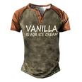 Vanilla Is For Ice Cream Men's Henley Shirt Raglan Sleeve 3D Print T-shirt Brown Orange