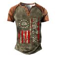 We The People American History 1776 Independence Day Vintage Men's Henley Shirt Raglan Sleeve 3D Print T-shirt Brown Orange