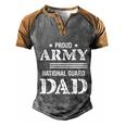 Army National Guard Dad Cool Gift U S Military Funny Gift Cool Gift Army Dad Gi Men's Henley Shirt Raglan Sleeve 3D Print T-shirt Grey Brown