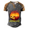 Desantis Escape To Florida Great Gift V2 Men's Henley Shirt Raglan Sleeve 3D Print T-shirt Grey Brown
