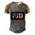 Funny Anti Biden Fjb Biden F Joe Biden Sleepy Joe Men's Henley Shirt Raglan Sleeve 3D Print T-shirt Grey Brown