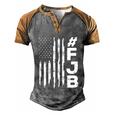 Funny Anti Biden Fjb Pro America Us Distressed Flag F Biden Fjb Men's Henley Shirt Raglan Sleeve 3D Print T-shirt Grey Brown